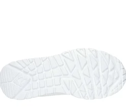 Sneakers bianche da bambina con soletta Memory Foam Skechers Uno Lite - Easy Zip