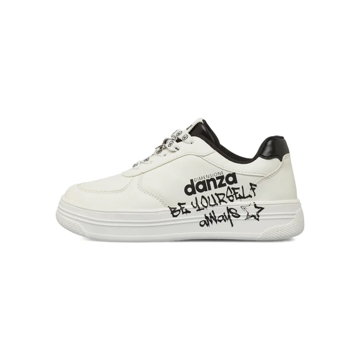 Sneakers Bianche da Bambina con lacci logati Dimensione Danza