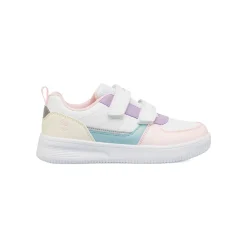 Sneakers Bianche da Bambina con Chiusura a Strappo Lumberjack
