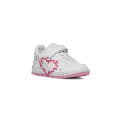 Sneakers bianche da Bambina e Ragazza con stampa cuore a contrasto Dieci Baci
