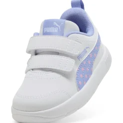 Sneakers Bianche da Bambina Primi Passi con dettagli lilla Puma