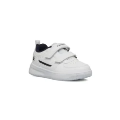 Sneakers bianche da bambino con logo laterale Lumberjack Finster PS