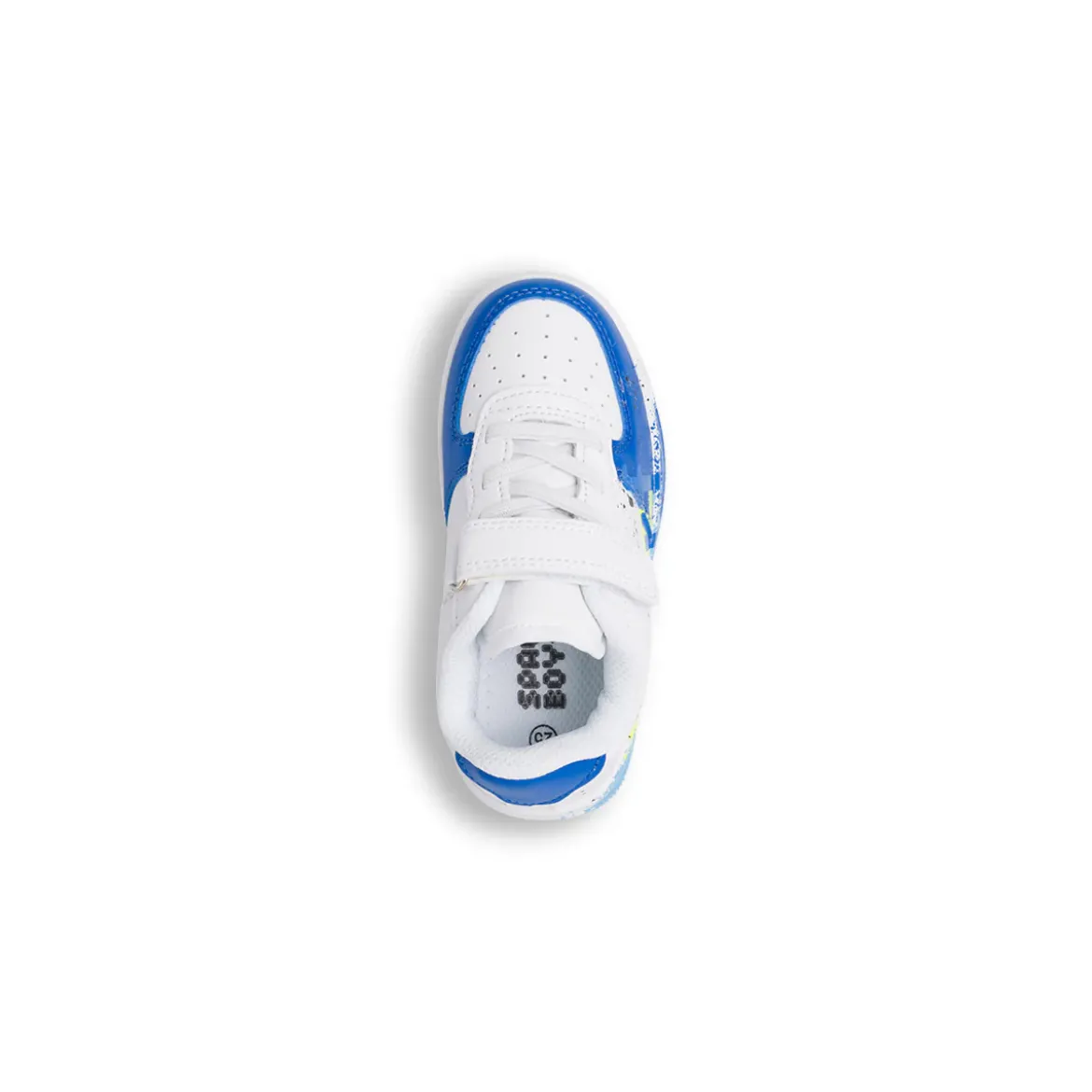 Sneakers bianche da Bambino con schizzi di colore Space Boy