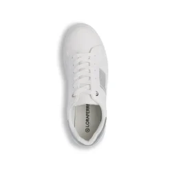 Sneakers bianche da Donna con inserto argento e glitter Lora Ferres
