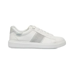 Sneakers bianche da Donna con inserto argento e glitter Lora Ferres