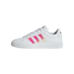 Sneakers bianche da Donna con strisce iridescenti adidas GRAND COURT