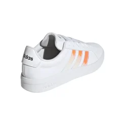 Sneakers bianche da Donna con strisce iridescenti adidas GRAND COURT