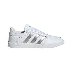 Sneakers bianche da Donna con dettagli argento adidas BREAKNET SLEEK
