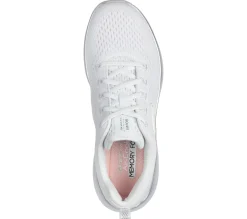 Sneakers bianche da donna con ammortizzazione Vapor Foam ultraleggera Skechers Midnight Glimmer