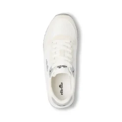 Sneakers bianche da Donna effetto scamosciato e inserti argento Ellesse