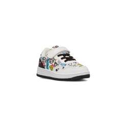Sneakers bianche da Ragazzo con stampa graffiti Space Boy