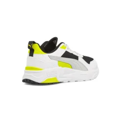 Sneakers bianche da Ragazzo con dettagli neri e gialli Puma Trinity 2