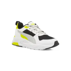 Sneakers bianche da Ragazzo con dettagli neri e gialli Puma Trinity 2