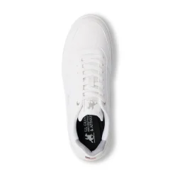 Sneakers bianche da Uomo con dettagli in contrasto e logo U.S. Grand Polo