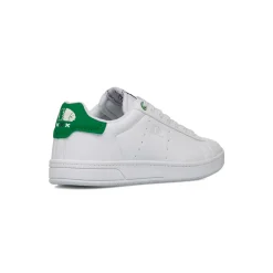 Sneakers bianche da Uomo con dettaglio verde e logo Americanino