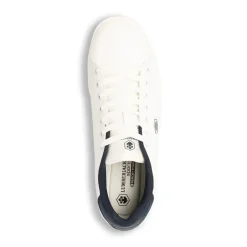 Sneakers Bianche da Uomo con dettagli logo blu navy Lumberjack