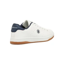 Sneakers Bianche da Uomo con dettagli logo blu navy Lumberjack