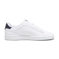 Sneakers bianche da uomo con dettagli oro e blu Puma Smash 3.0 L