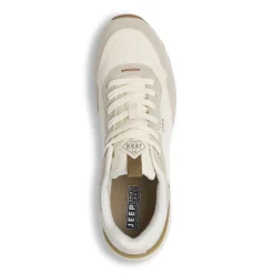 Sneakers bianche da Uomo con inserti effetto scamosciato Jeep Spirit