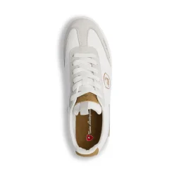 Sneakers bianche da Uomo con inserti marroni Tonino Lamborghini