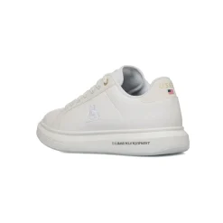 Sneakers bianche da Uomo con logo laterale U.S. Grand Polo