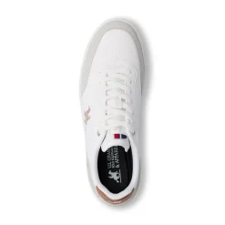 Sneakers bianche da Uomo con logo laterale U.S. Grand Polo