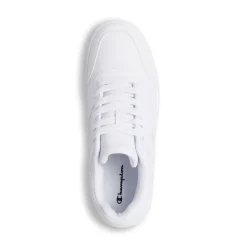 Sneakers bianche da uomo con logo laterale Champion Rebound Low