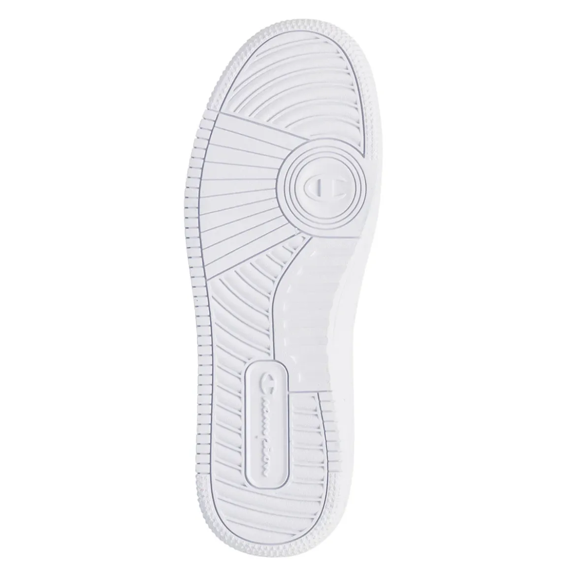 Sneakers bianche da uomo con logo laterale Champion Rebound Low