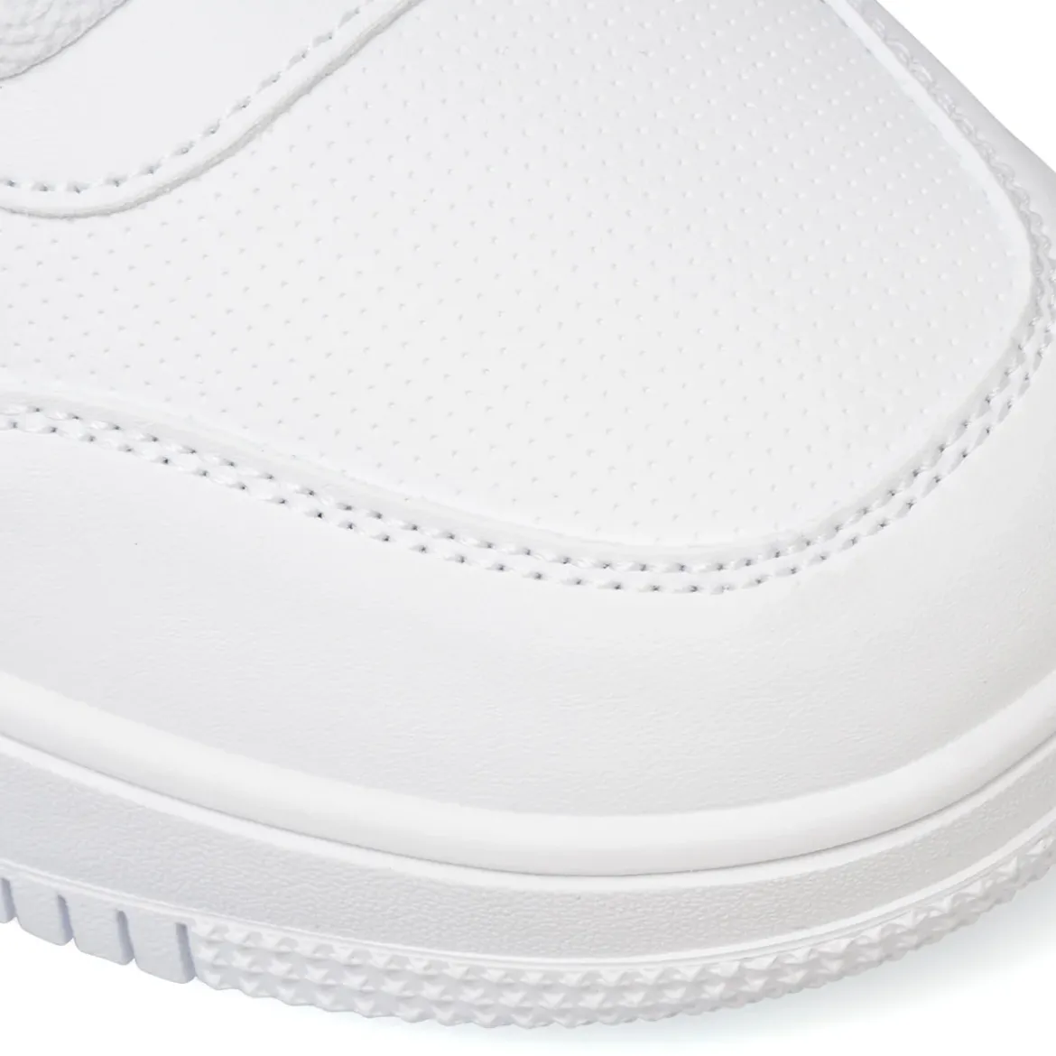Sneakers bianche da uomo con logo laterale Champion Rebound Low