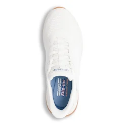 Sneakers bianche da Uomo con Memory Foam Skechers Bobs Slip-Ins
