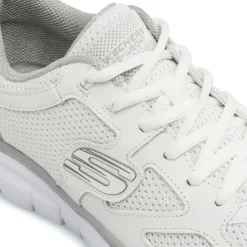Sneakers bianche da Uomo con Memory Foam Lite-Weight Skechers Burns