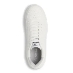 Sneakers bianche da uomo in similpelle con lacci dettagli forati Gas