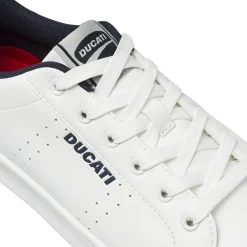Sneakers Bianche da Uomo sportive con dettagli blu Ducati