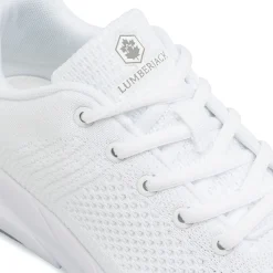 Sneakers Bianche Donna in tessuto mesh con Memory Foam Lumberjack