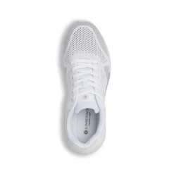 Sneakers Bianche Donna in tessuto con soletta Memory Foam Lumberjack