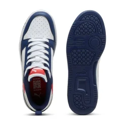 Sneakers bianche e blu da Ragazzo con dettagli rossi PumaRebound V6