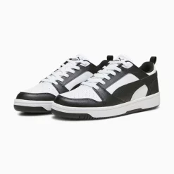Sneakers bianche e nere da uomo Puma Rebound v6