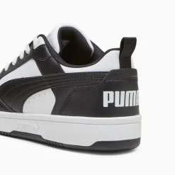 Sneakers bianche e nere da uomo Puma Rebound v6