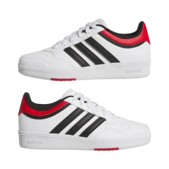 Sneakers bianche e rosse da Ragazzo adidas Hoops 4.0