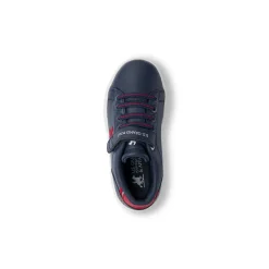 Sneakers blu con dettagli rossi da Bambino U.S. Grand Polo