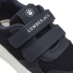 Sneakers blu da Bambino con strappo e inserti in mesh Lumberjack