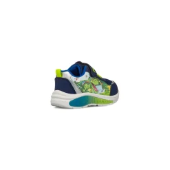 Sneakers blu da Bambino con stampa e luci Dinosauri