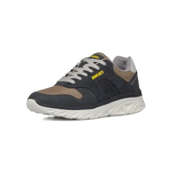 Sneakers blu da Uomo con dettaglio beige e logo Ducati