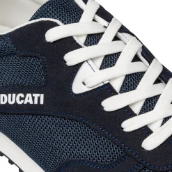 Sneakers blu da uomo con logo Ducati