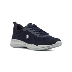 Sneakers Blu da Uomo in tessuto traforato e logo Lumberjack