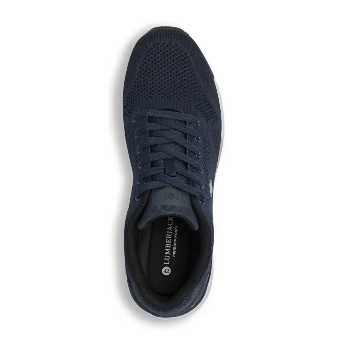 Sneakers blu da Uomo in tessuto traspirante con memory foam Lumberjack