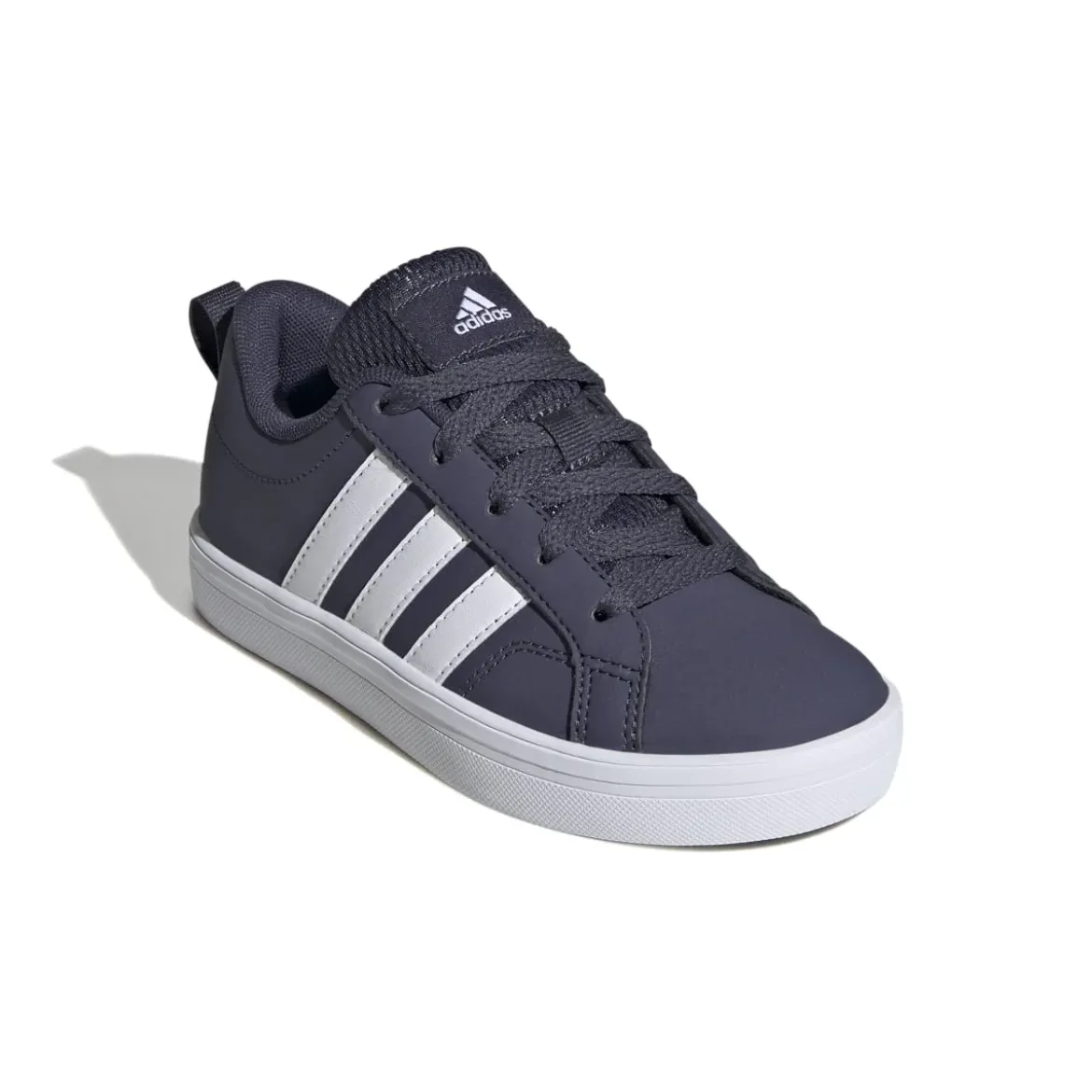 Sneakers blu navy da ragazzo con strisce bianche adidas VS Pace 2.0 K