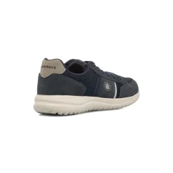 Sneakers blu navy da uomo in pelle e tessuto Lumberjack Lee
