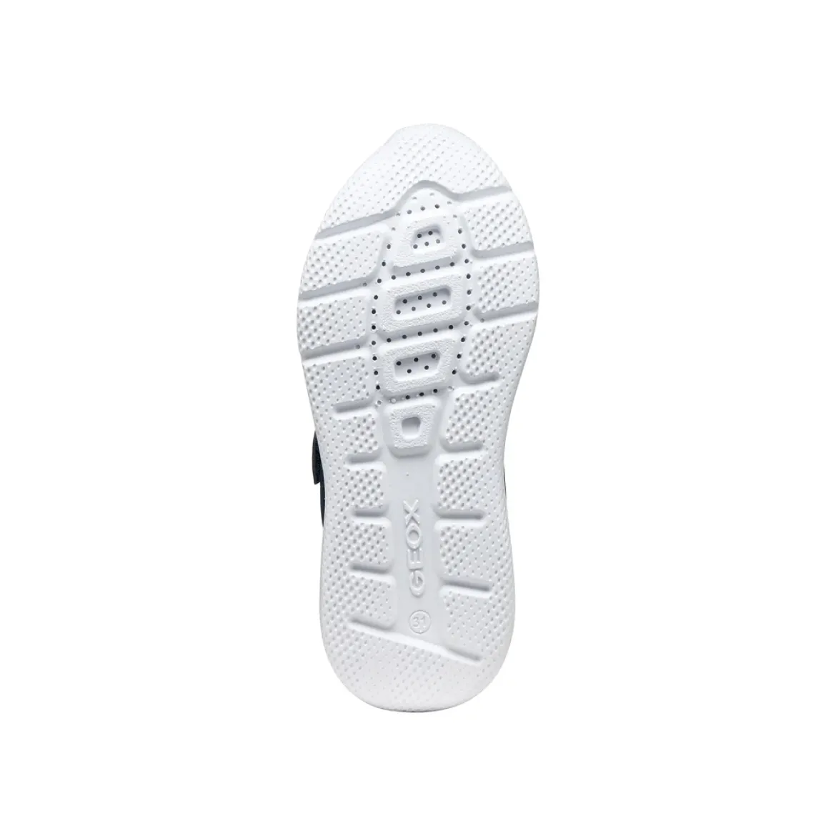 Sneakers blu Ragazzo in tessuto con suola traspirante e strappo Geox