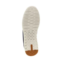 Sneakers Blu Uomo con suola traspirante ed effetto scamosciato Geox Fast In